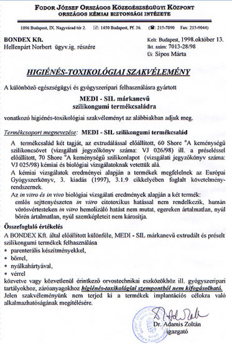 higien es toxikogiai szakvelemeny
