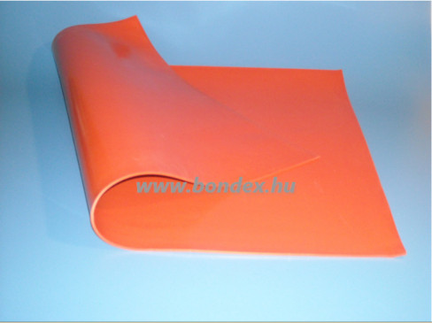 1200x1000x4 mm- es piros hoallo szilikon lemez